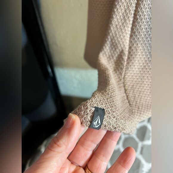 Volcom Tan Tunic with Cascading Open Front - Picture 6 of 7